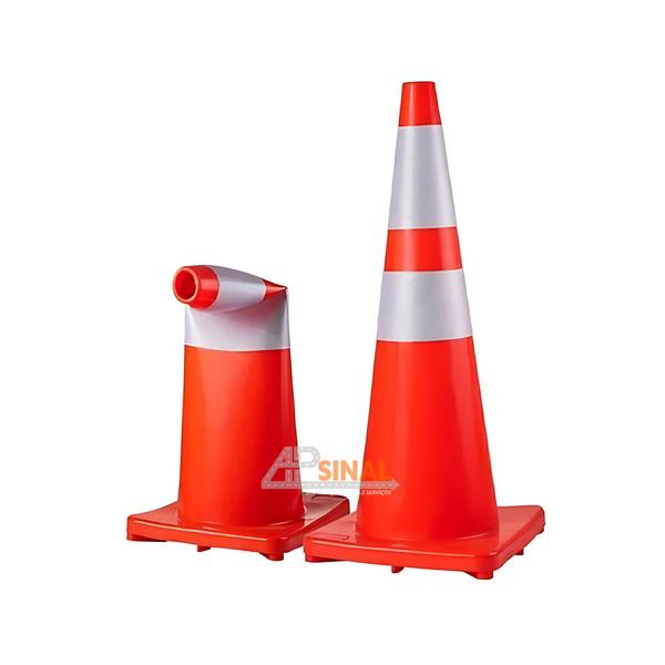 Cone de Borracha Flexível 75 cm